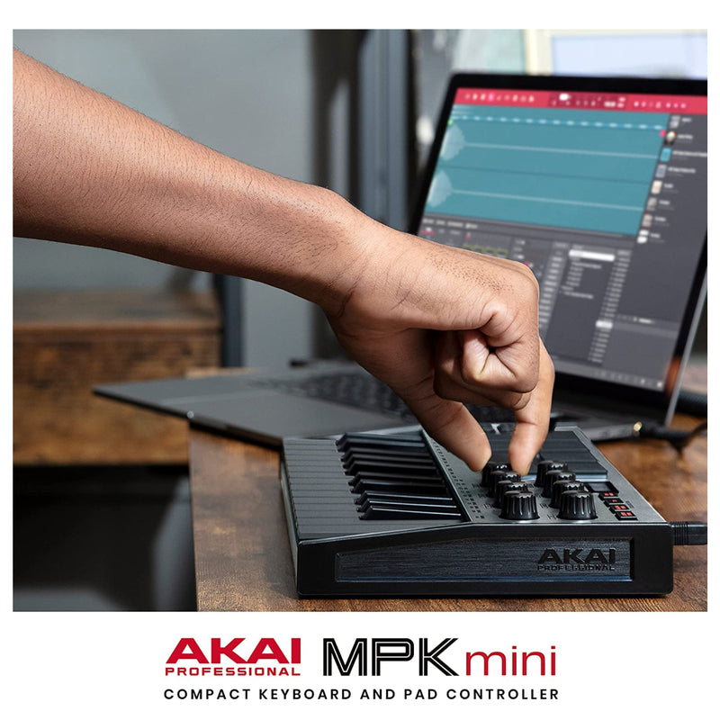 Akai Professional MPK Mini MKIII MK3 25-Key MIDI Controller (Grey)