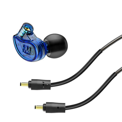 MEE Audio M6 PRO 2nd Generation Noise-Isolating Musician’s In-Ear Monitors with Detachable Cables - Blue