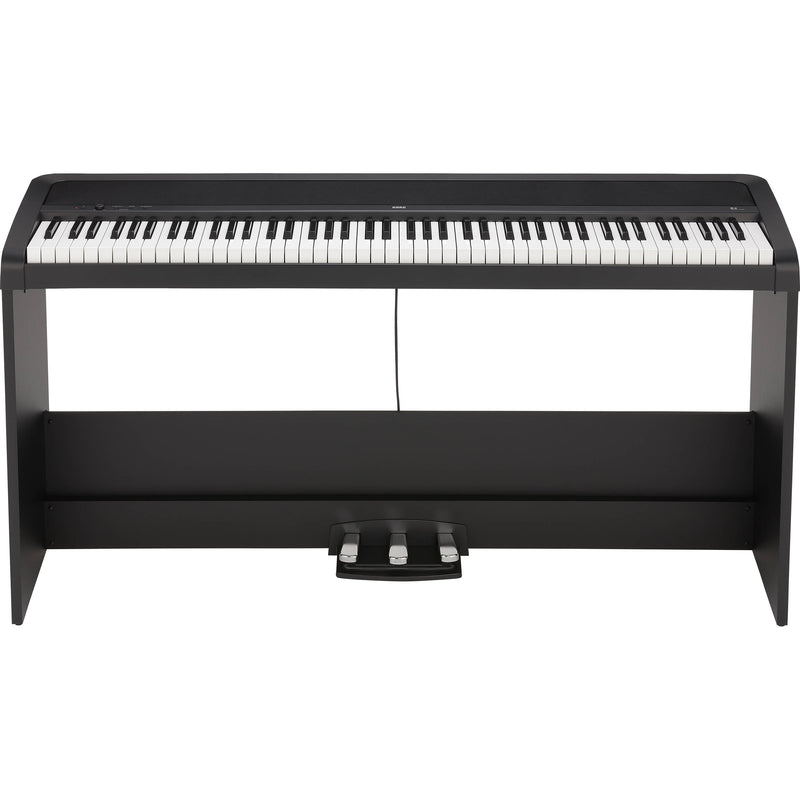 Korg B2SPBK 88-Key Digital Piano with Stand and Three-Pedal System (Black)