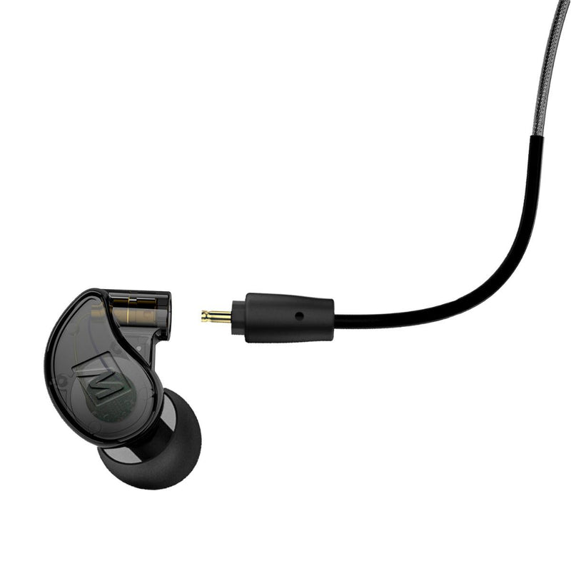 MEE Audio M6 PRO 2nd Generation Noise-Isolating Musician’s In-Ear Monitors with Detachable Cables - Smoke