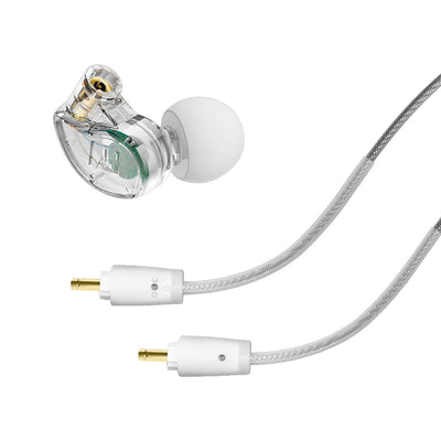 MEE Audio M6 PRO 2nd Generation Noise-Isolating Musician’s In-Ear Monitors with Detachable Cables - Clear