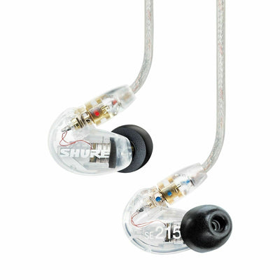 Shure SE215 Sound-Isolating In-Ear Stereo Earphones (Clear)