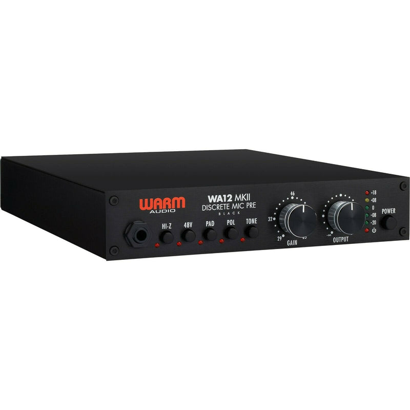 Warm Audio WA12 MKII Single Channel Microphone Preamplifier & Instrument DI- Black